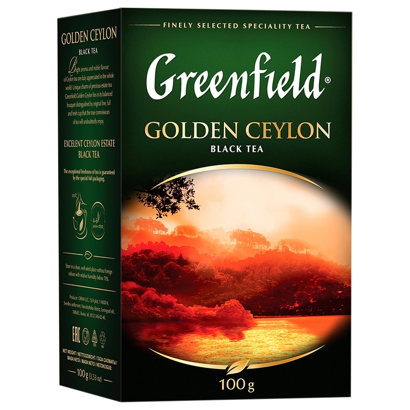 

Чай черный Greenfield Golden Ceylon 100г