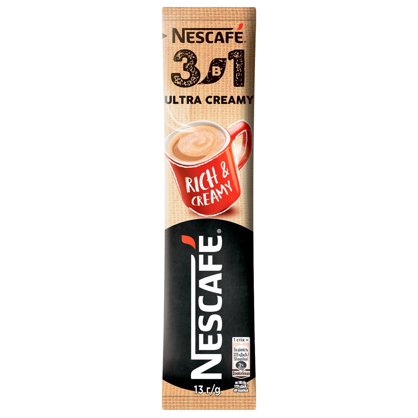 

Напиток кофейный NESCAFÉ® 3-в-1 Ultra Creamy растворимый стик 20*13г