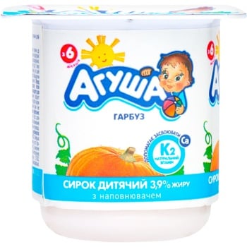 Agusha pumpkin cheese for children from 6 months 3.9% 100g - buy, prices for NOVUS - photo 2