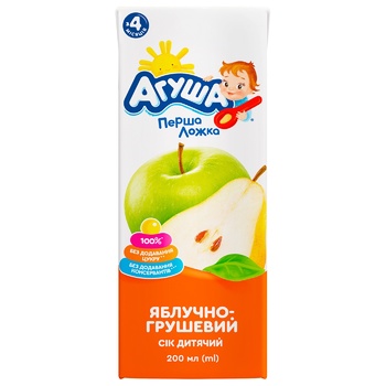 Agusha Pear juice for children from 4 months 200ml - buy, prices for Auchan - photo 2