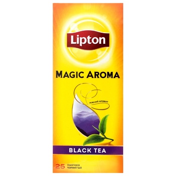 Черный чай Lipton Magic Aroma в пакетиках 25*2г - купить, цены на NOVUS - фото 2