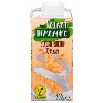 Напій вівсяний Ідеаль Немолоко Вершковий ультрапастеризований 10% 200г - купити, ціни на МегаМаркет - фото 2