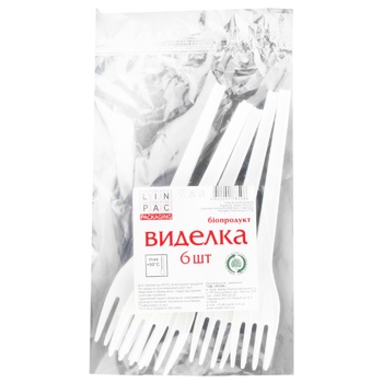 Вилка биопродукт 6шт. - купить, цены на ULTRAMARKET - фото 2