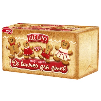 Schedro For Kids Baking Margarine 72% 250g - buy, prices for ULTRAMARKET - photo 1