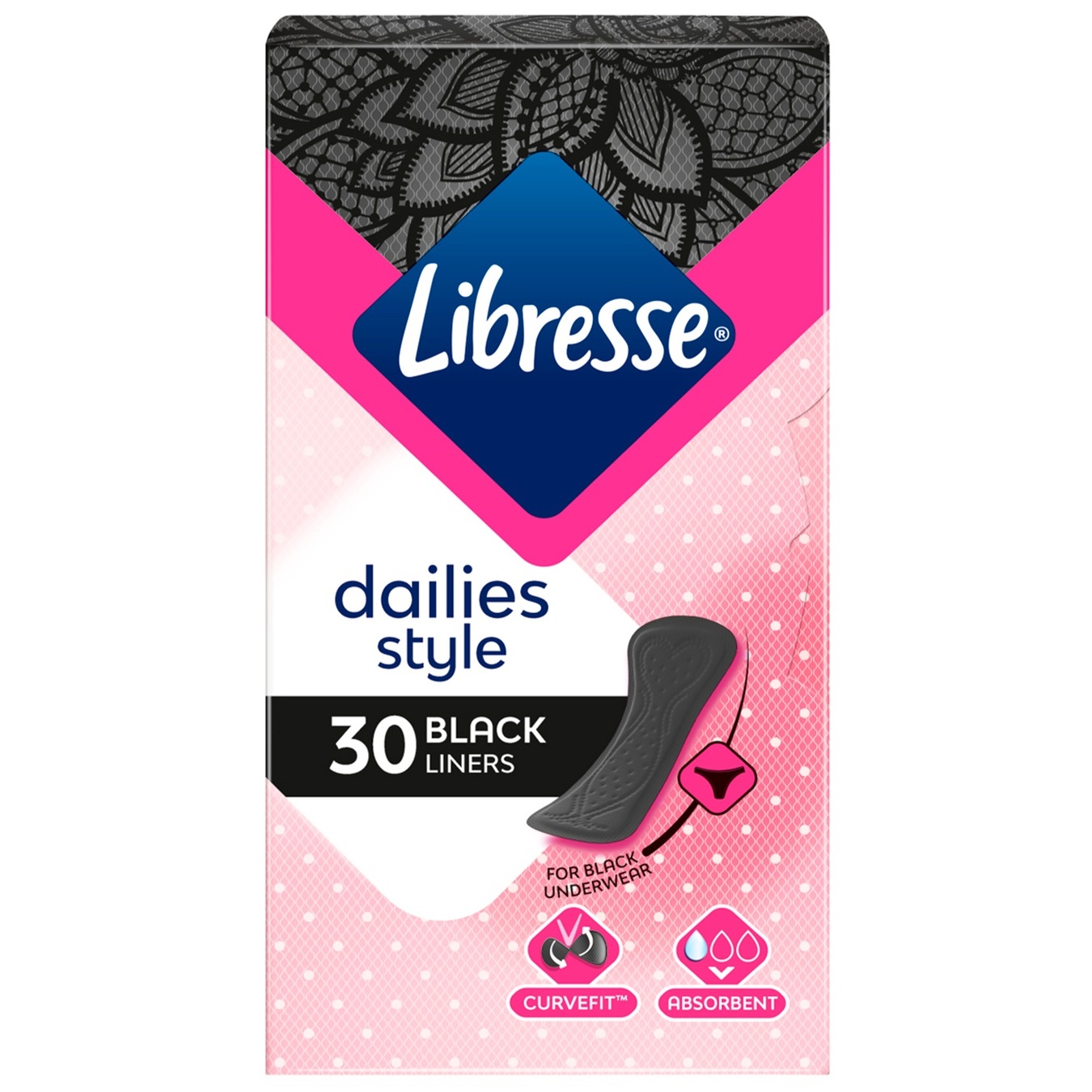 

Прокладки ежедневные Libresse Daily Fresh Black 30шт
