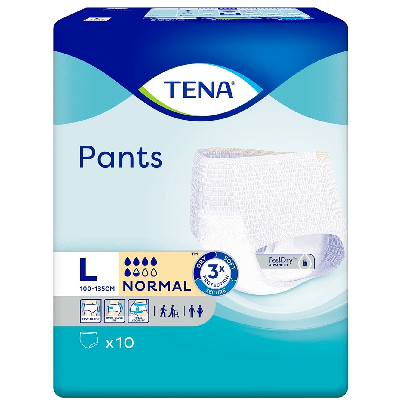 

Подгузники для взрослых Tena Pants Normal Large 10шт