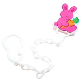 Lindo Bunny Chain for Pacifier with Clip - buy, prices for Auchan - photo 2