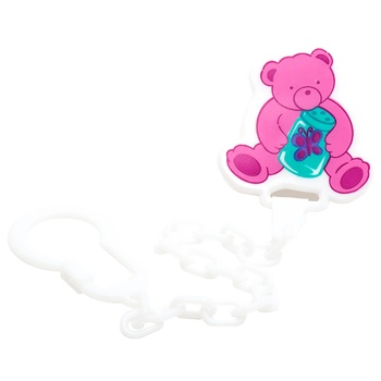 Lindo Bear Chain for Pacifier with Clip - buy, prices for Auchan - photo 2