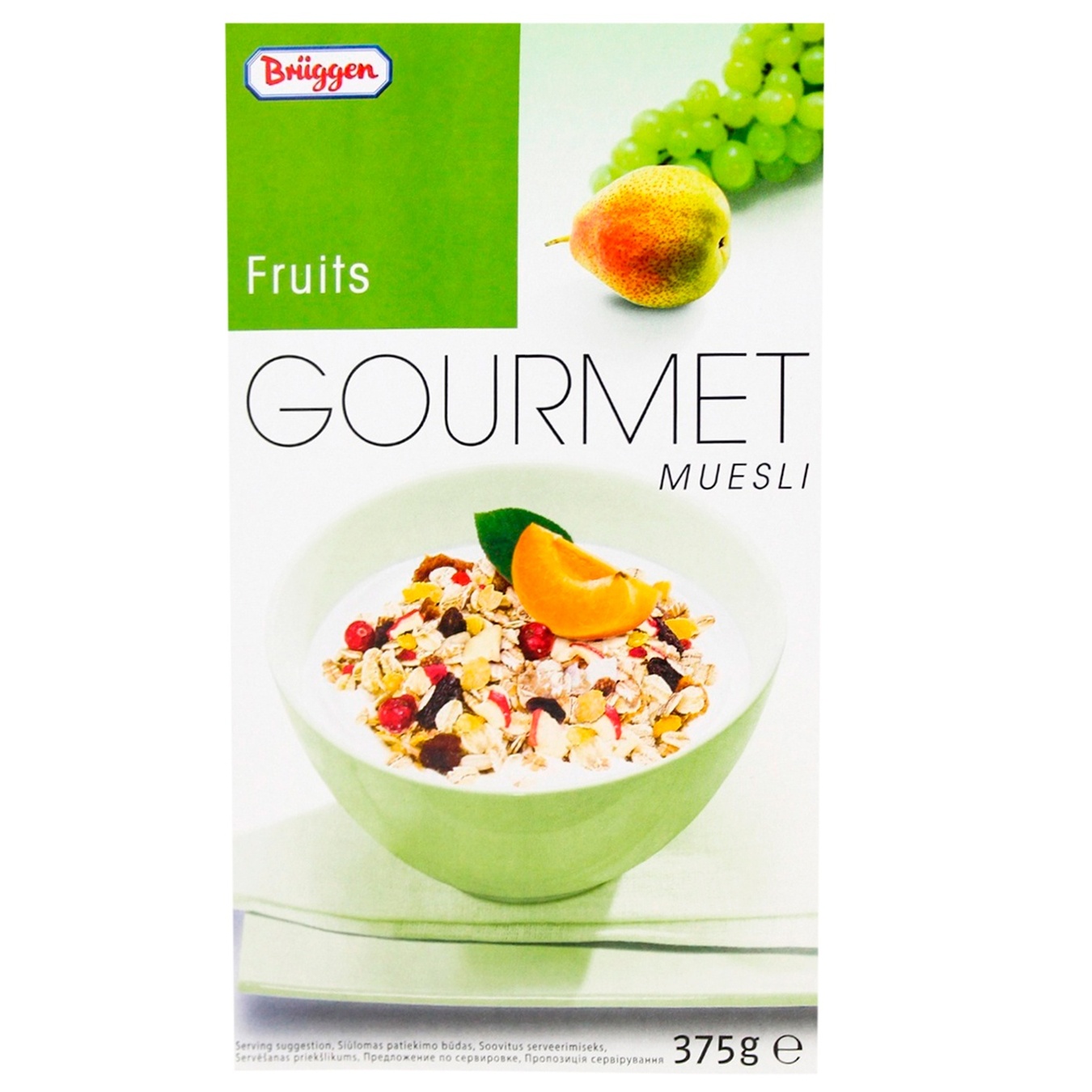 

Мюслi Bruggen Gourmet фруктовые 375г