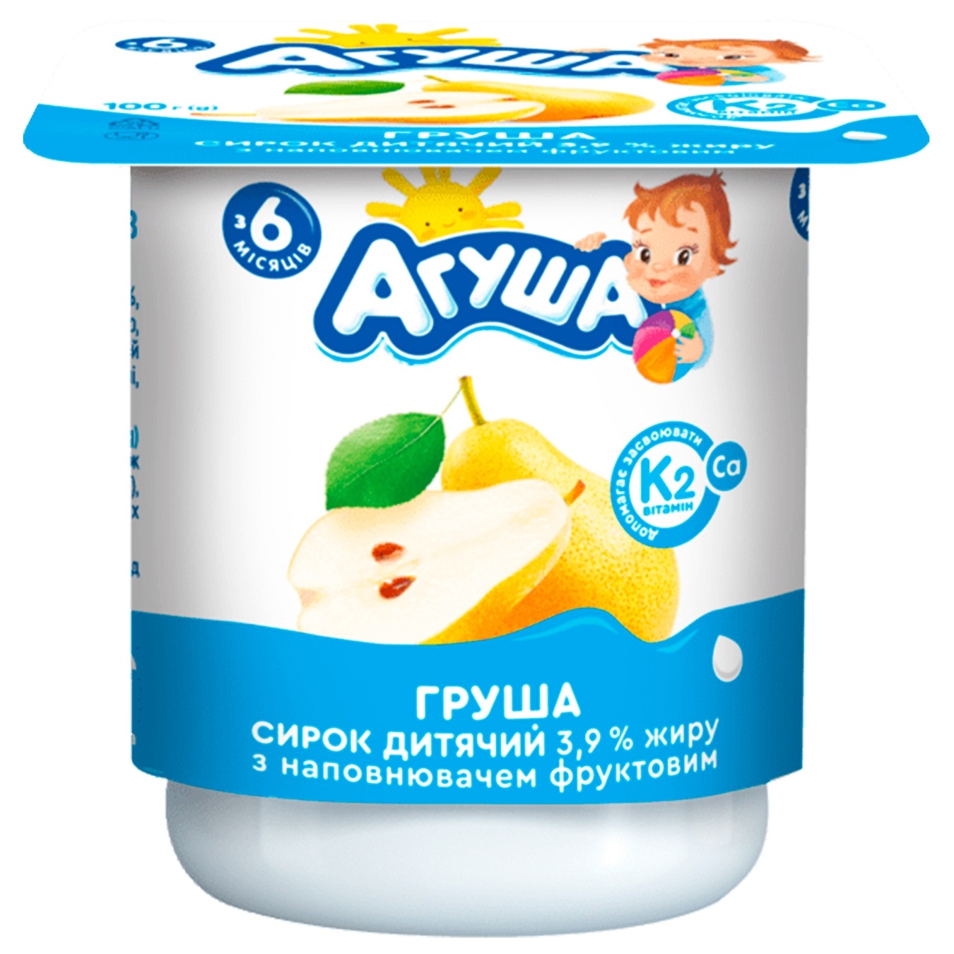 

Творожок Агуша груша 3,9% 100г