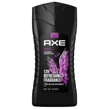 Гель для душу Axe Excite для чоловіків 250мл - купити, ціни на Auchan - фото 1