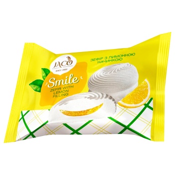 Зефир Жако Smile с лимонной начинкой весовой - купить, цены на Auchan - фото 2