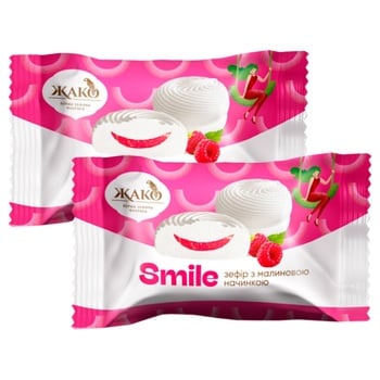 Зефір Жако Smile з малиновою начинкою - купити, ціни на Auchan - фото 5