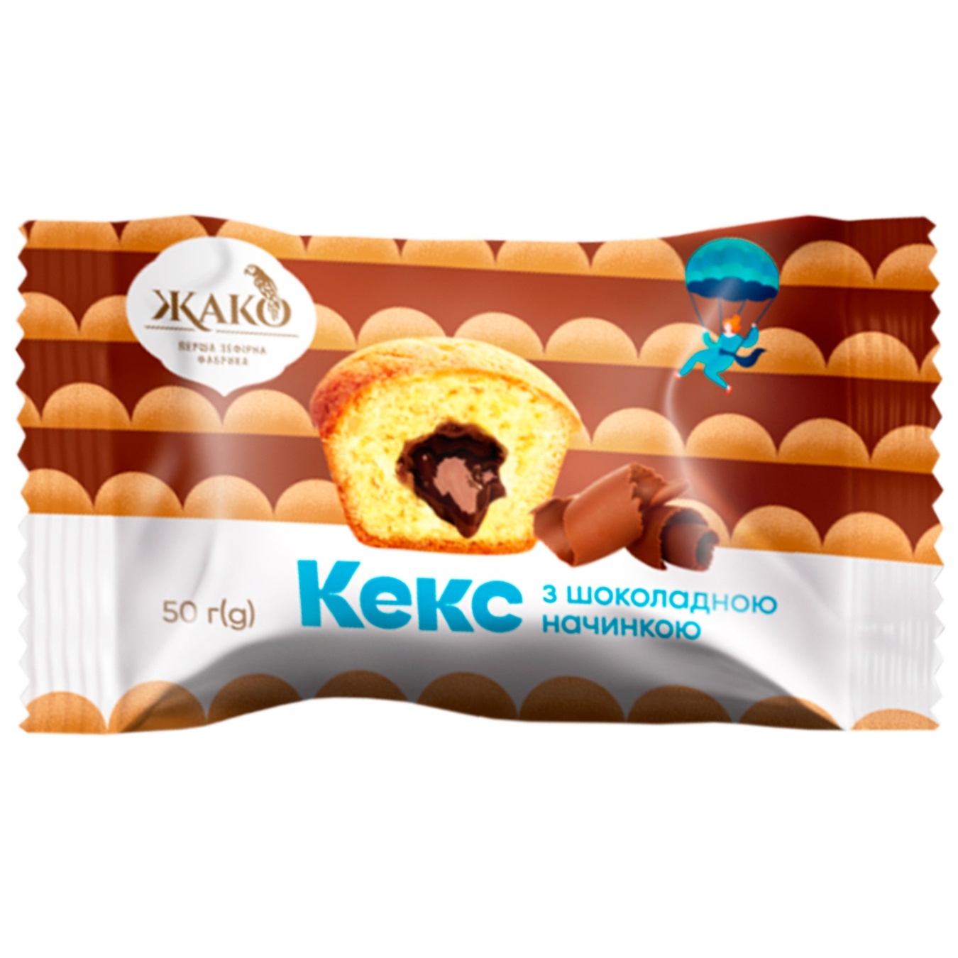 

Кекс Жако с шоколадной начинкой