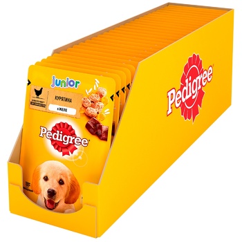 Корм Pedigree з куркою та рисом в желе для цуценят 100г - купити, ціни на NOVUS - фото 3