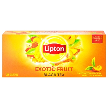 Lipton Exotic Fruit Black Tea 25*1.8g - buy, prices for NOVUS - photo 4