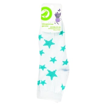 Auchan White Girl's Socks 22-24s - buy, prices for Auchan - photo 1