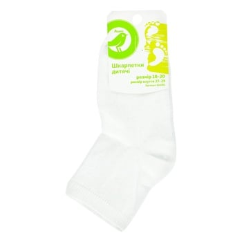 Auchan White Children's Socks 18-20s - buy, prices for Auchan - photo 1