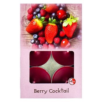 Candy Light TL Candles with Berry Cocktail Aroma 6A/1 6pcs - buy, prices for NOVUS - photo 2