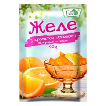 Eko orange for desserts jelly 90g