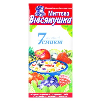 Каша Вівсянушка 7 смаків асорті миттєва 7*40г - купити, ціни на Auchan - фото 2