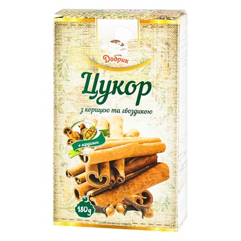 Цукор Добрик з корицею та гвоздикою 180г