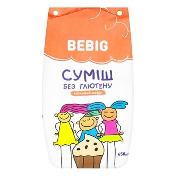 Смесь для выпечки BeBig Сказочный мафин без глютена 450г - купить, цены на - фото 3