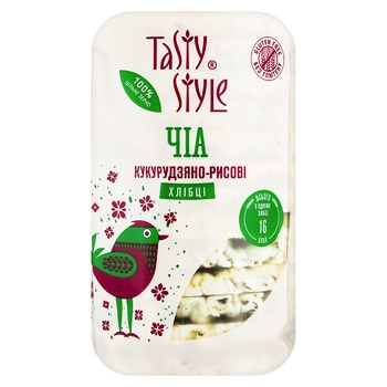 Хлібці Tasty Style Чіа кукурудзяно-рисові 100г - купити, ціни на Auchan - фото 2