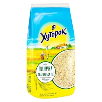 Khutorok Poltava №3 Wheat Groats 800g - buy, prices for Auchan - photo 1