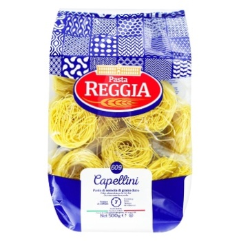 Изделия макаронные Pasta Reggia капеллини 500г - купить, цены на Auchan - фото 1