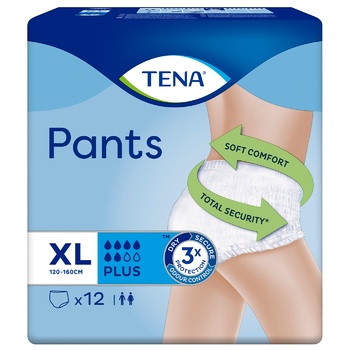 Tena Pants Plus XL Diapers for Adults 12pcs - buy, prices for METRO - photo 2