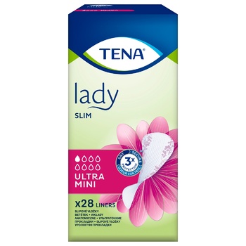 Прокладки урологічні Tena Lady Slim Ultra Mini жіночі 28 шт - купити, ціни на Auchan - фото 3