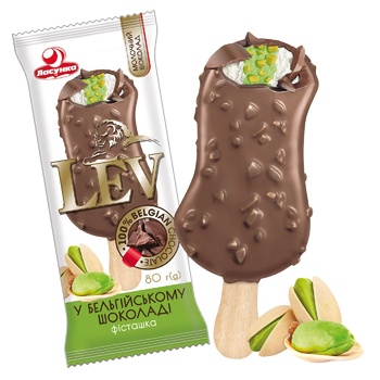 Lasunka Pistachio Ice Cream 80g - buy, prices for MegaMarket - photo 1