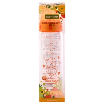 Baby Team glass feeding bottle 250ml - buy, prices for - photo 3