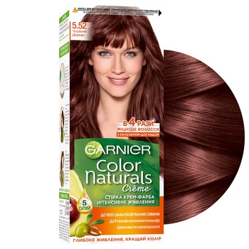 Крем-краска Garnier Skin Naturals Интенсивное питание 5.52 Красное дерево - купить, цены на - фото 4