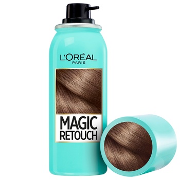 Спрей L'Oreal Paris Magic Retouch тонуючий каштановий для миттєвого зафарбовування відрослого коріння волосся 75мл - купити, ціни на МегаМаркет - фото 3