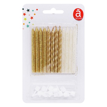 Actuel Cake Candles 7.5cm 12pcs - buy, prices for Auchan - photo 3