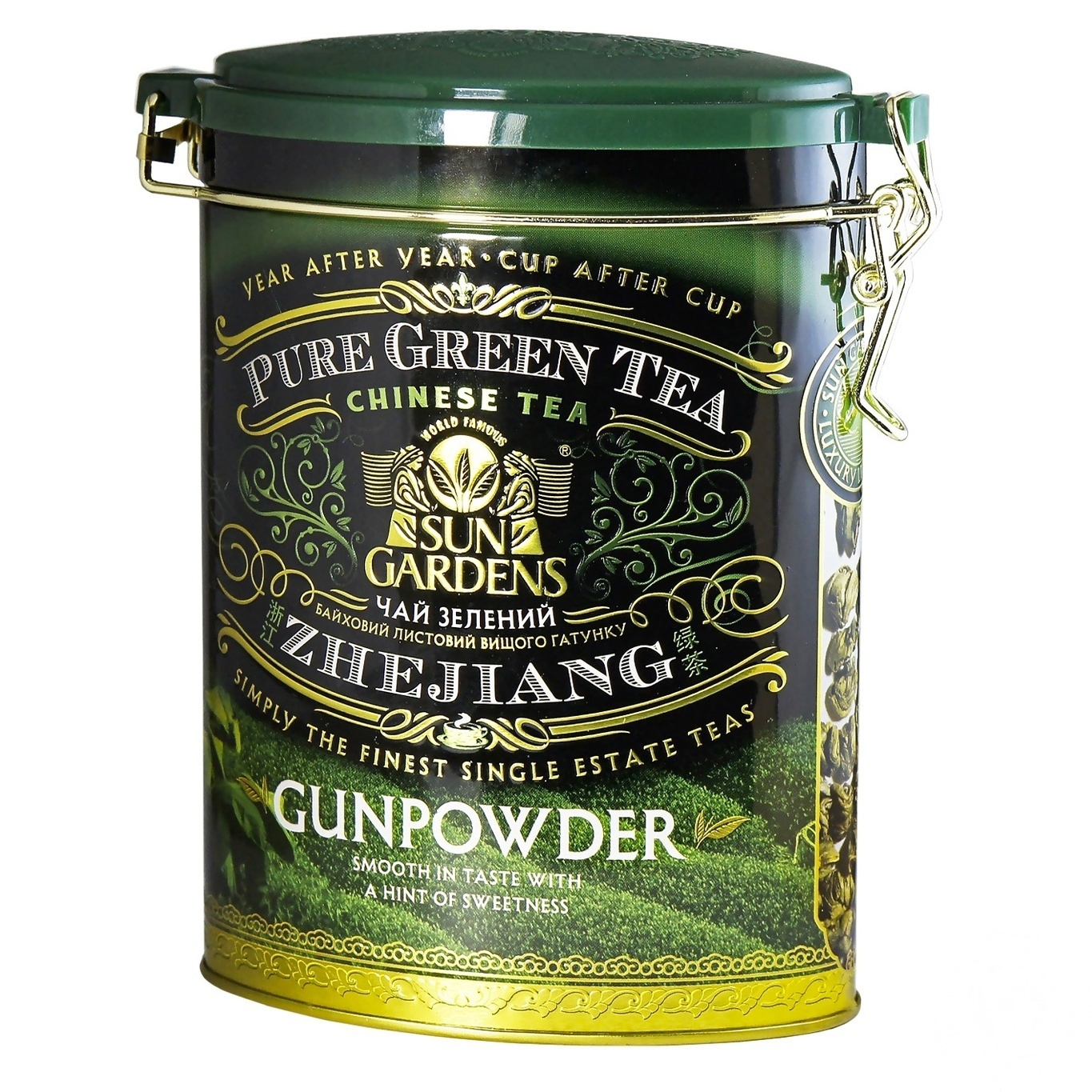 

Чай Sun Gardens зелени Gunpowder 100г з/б x12
