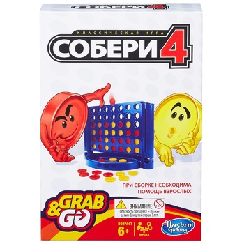 Набор игровой Hasbro Собери 4 дорожный - купить, цены на КОСМОС - фото 1