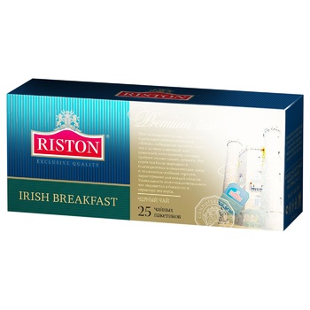 Чай чорний Riston Irish Breakfast 1,5г х 25шт - купити, ціни на ЕКО Маркет - фото 1