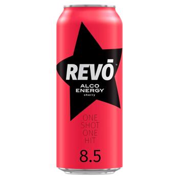 Revo Alco Energy Cherry Low-Alcoholic Energy Drink 8.5% 0.5l - buy, prices for MegaMarket - photo 1