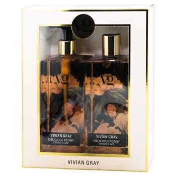 Vivian Gray Sensational Delicious Peony Shower Gel and Hand Cream Soap Set 2pcs 350ml - buy, prices for Za Raz - photo 1