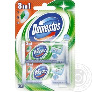 Блоки гигиенические Domestos Хвоя сменные для унитаза 40гх2шт Польша - купить, цены на - фото 1