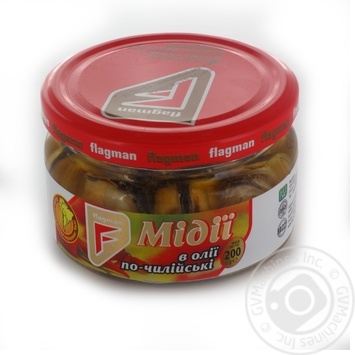 Flagman seafood in oil Chilean mussels 200g - buy, prices for MegaMarket - photo 4