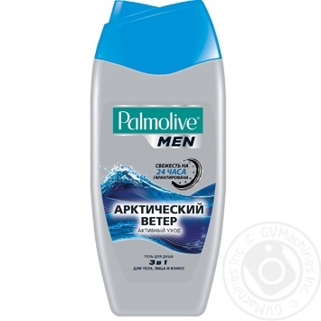 Гель для душа и шампунь 2в1 Palmolive Men Активный уход Провитамин В5 250мл купить, цены на МегаМаркет - фото 1