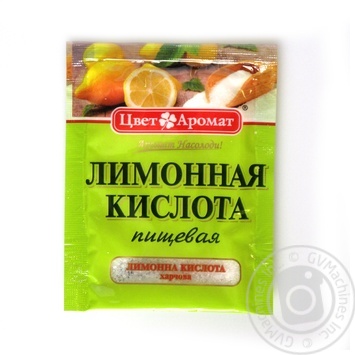 Лимонна кислота ЦветАромат 20г купити, ціни на МегаМаркет - фото 1
