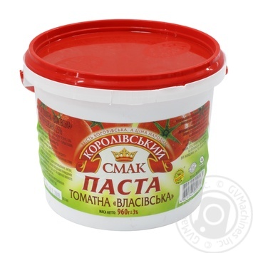 Паста томатна "Королівський смак" 960г купити, ціни на МегаМаркет - фото 1