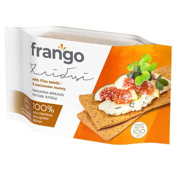 Frango Chickpea Breads with Flax Seeds 100g - buy, prices for Tavria V - photo 1