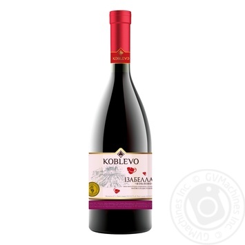 Wine izabella Koblevo pink semisweet 12% 700ml glass bottle Ukraine - buy, prices for MegaMarket - photo 1
