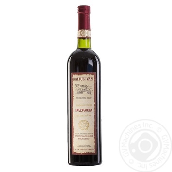 Wine saperavi Kartuli vazi Private import red semisweet 10.5% 750ml glass bottle Georgia - buy, prices for MegaMarket - photo 2